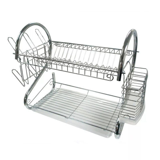 Better Chef DR224 22" Dish Rack with Cutlery Holder - Chrome - Curacao