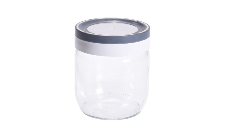 Storage Jar Glass W/PP & TPR Lid - Curacao