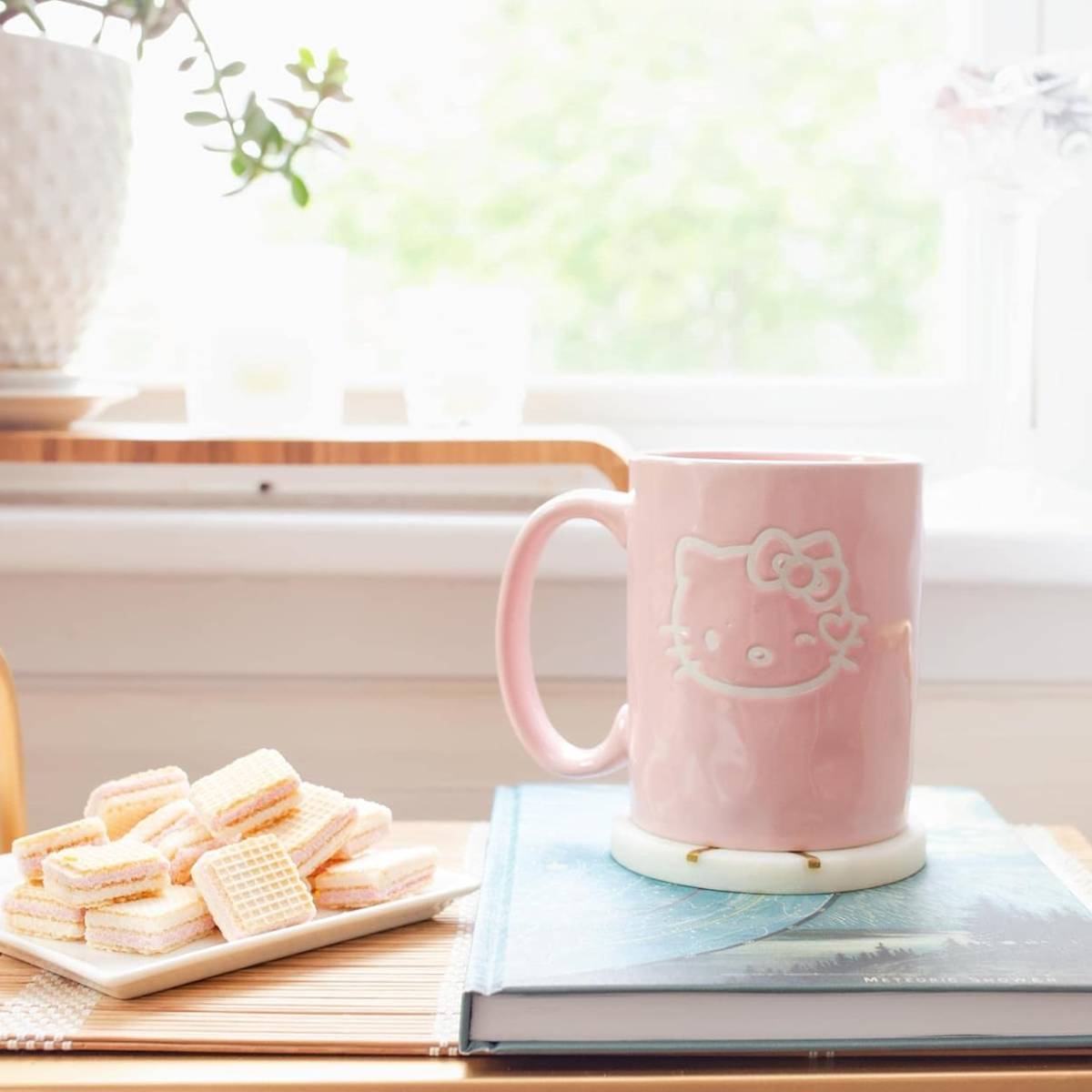 Sanrio Hello Kitty 15 oz Pottery Ceramic Mug - Pink