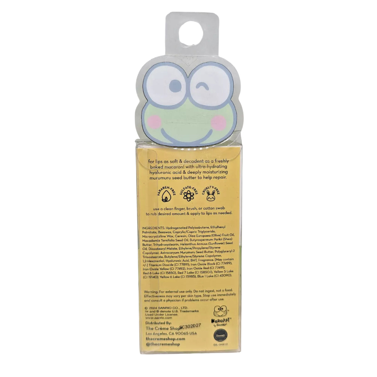 The CrΓΖΓΒ¨me Shop x Keroppi 0.26 oz Macaron Lip Balm