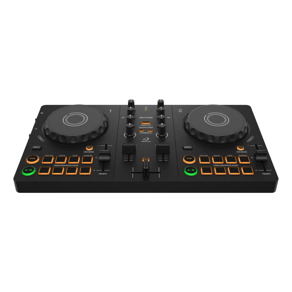 AlphaTheta DDJ-FLX2 DJ Controller for rekordbox, Serato DJ Lite, and djay - Black