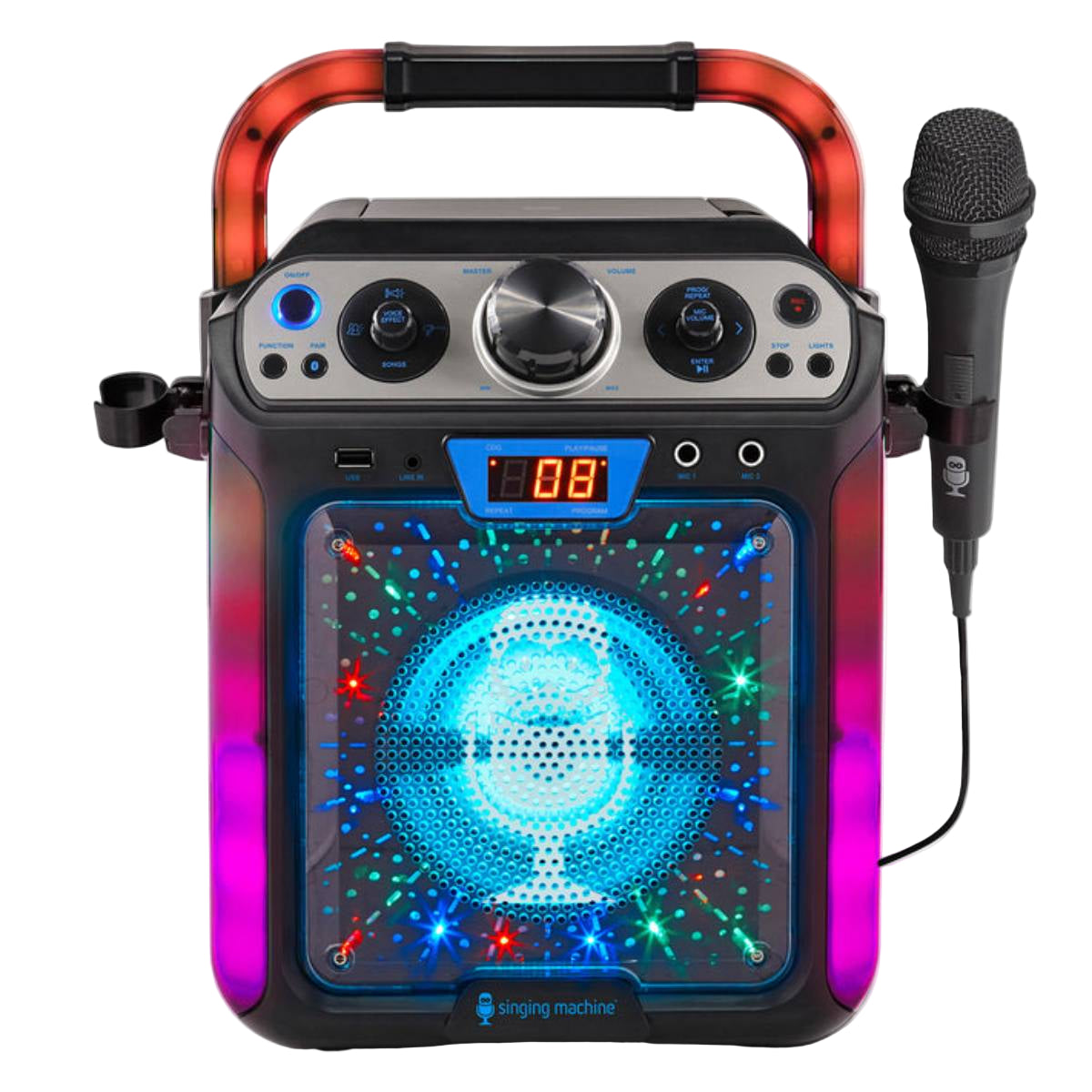 Singing Machine Groove Cube Hype Bluetooth Karaoke System - Black
