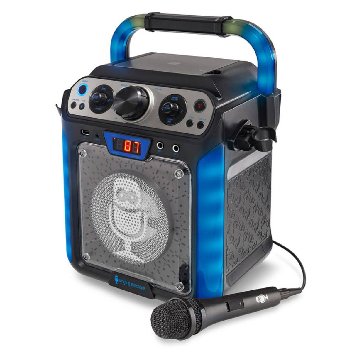 Singing Machine Groove Cube Hype Bluetooth Karaoke System - Black