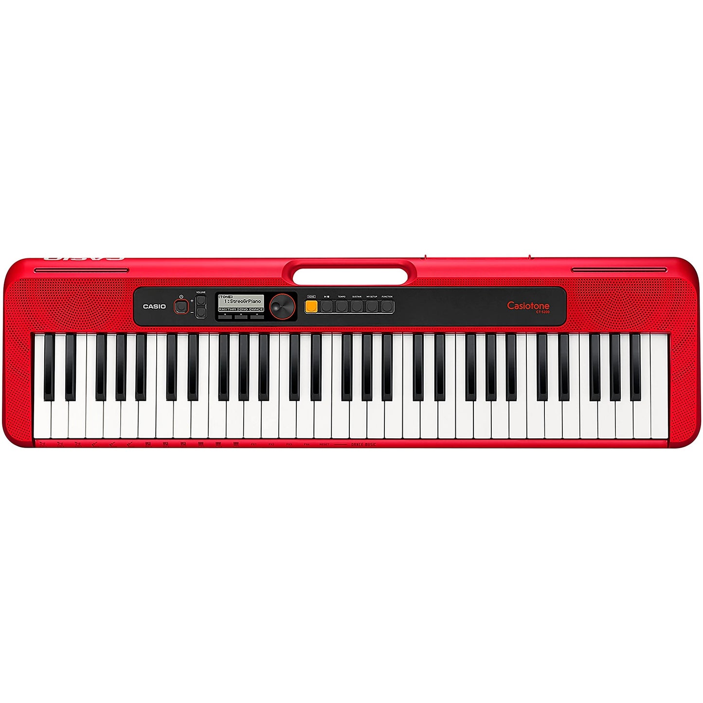 Casio CT-S200 Portable 61-Key Keyboard - Red - Curacao