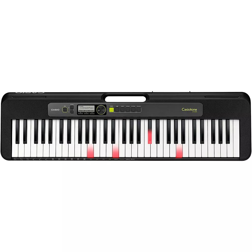Casio LK-S250 Portable 61-Key Touch-Sensitive Portable Keyboard with Lightning Key - Black - Curacao