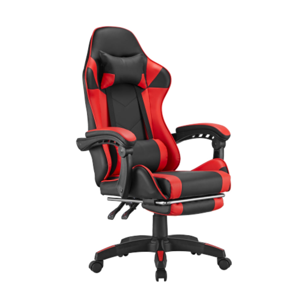 Black Widow Gaming Chair with Headrest - Black/Red