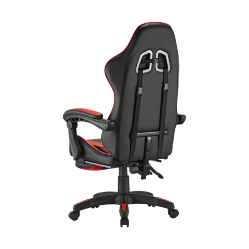 Black Widow Gaming Chair with Headrest - Black/Red
