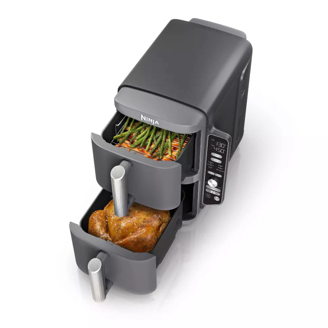 Ninja DoubleStack XL 10qt, 6-in-1, 2-Basket Air Fryer, Space Saving Design SL401