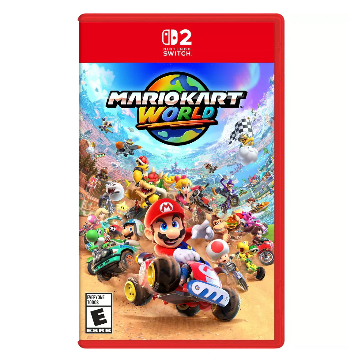 Bundle: Nintendo Switch 2 + Spigen Klasden Pouch + Spigen Rugged Armor Case + Mario Kart World