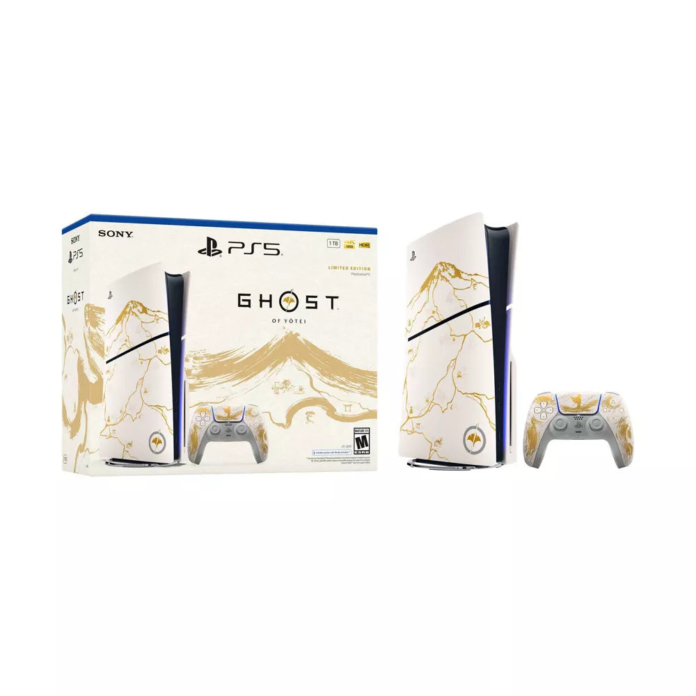 Sony PlayStation 5 Ghost of Yōtei Limited Edition 1TB Console with Wireless Controller - White