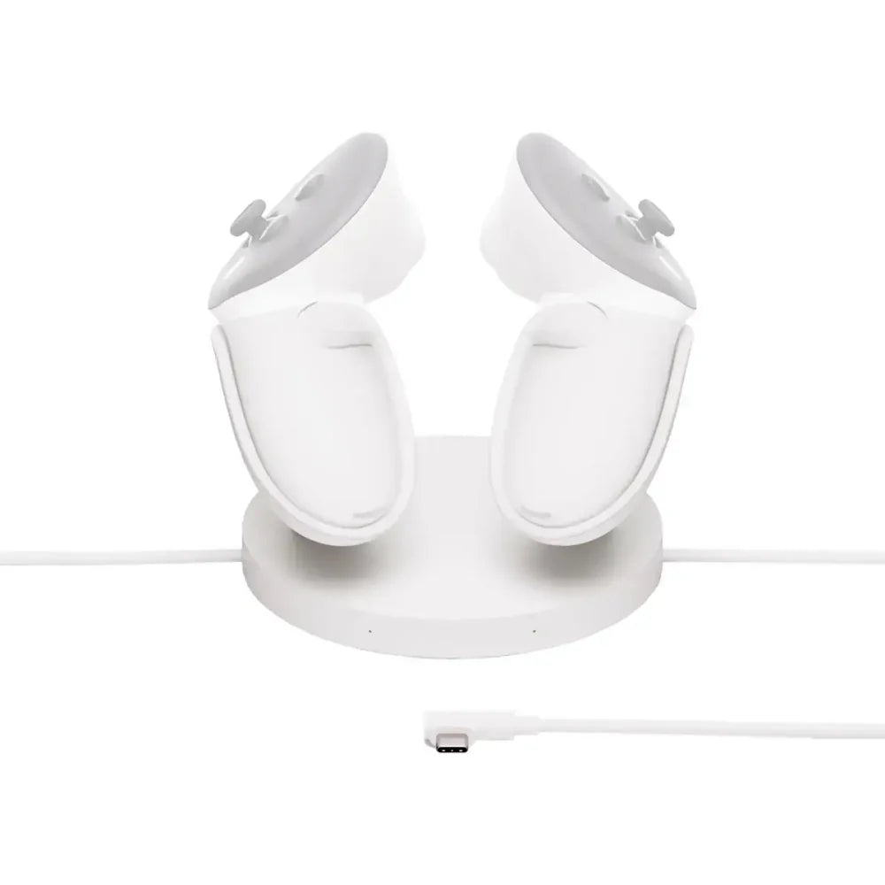 Bundle: Meta Quest 3 512 GB Virtual Reality Headset + Meta Quest Carrying Case for Quest 3/3S - Gray + Meta Quest 3 Elite Strap + Meta Quest Compact Charging Dock