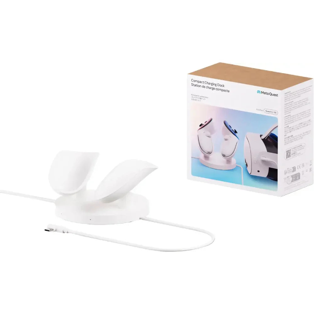 Bundle: Meta Quest 3 512 GB Virtual Reality Headset + Meta Quest Carrying Case for Quest 3/3S - Gray + Meta Quest 3 Elite Strap + Meta Quest Compact Charging Dock