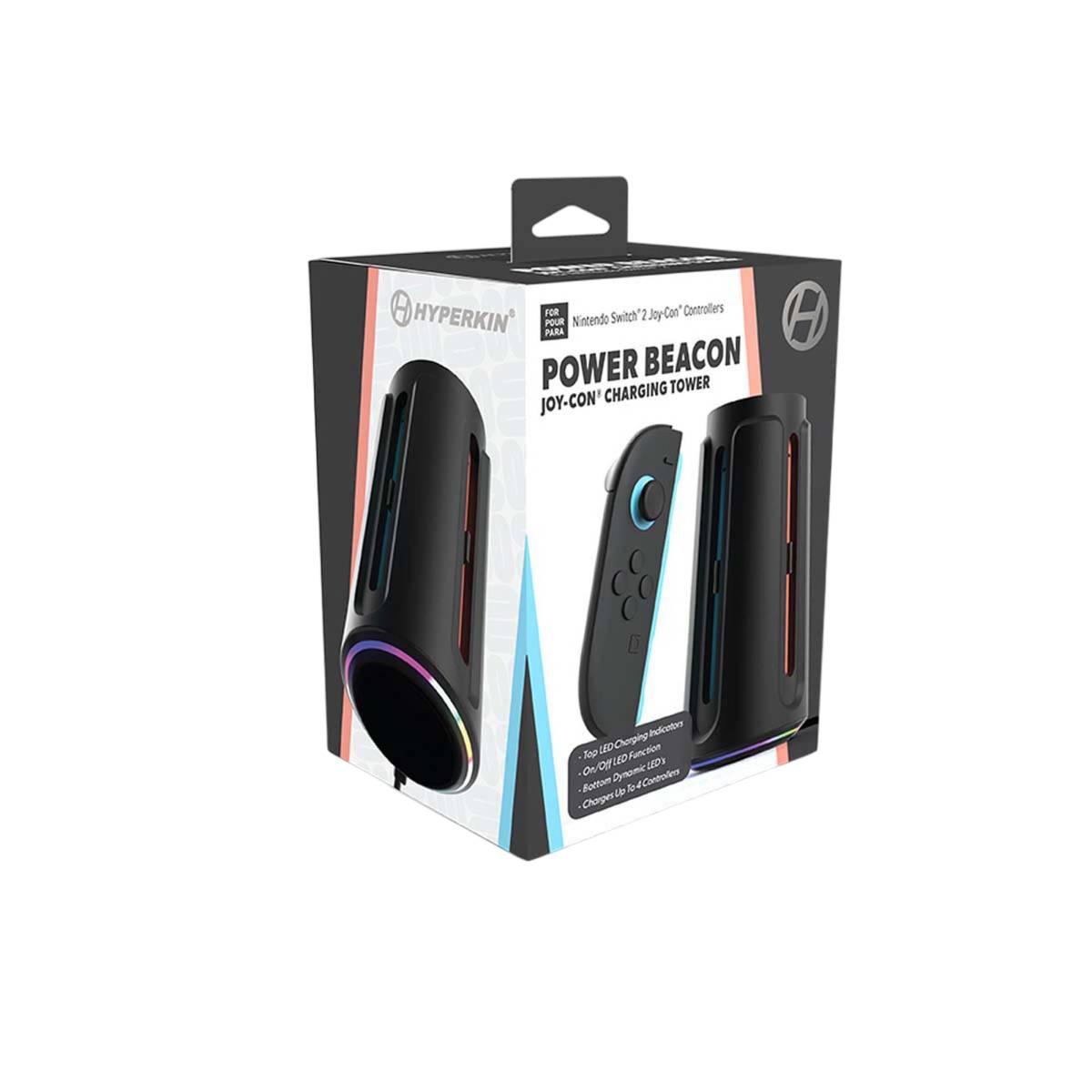 Hyperkin Power Beacon Joy-Con Charging Tower for Nintendo Switch 2 - Black