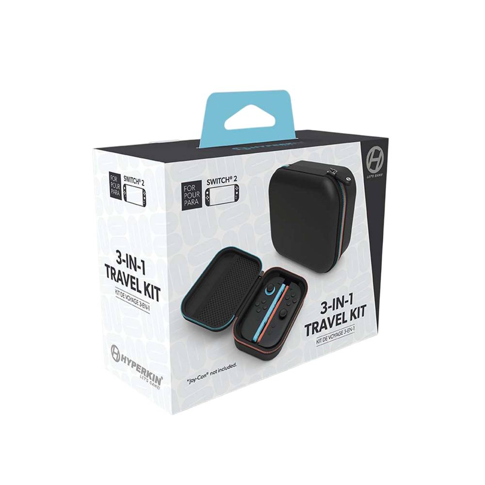 Hyperkin 3-in-1 Travel Kit for Nintendo Switch 2 - Black