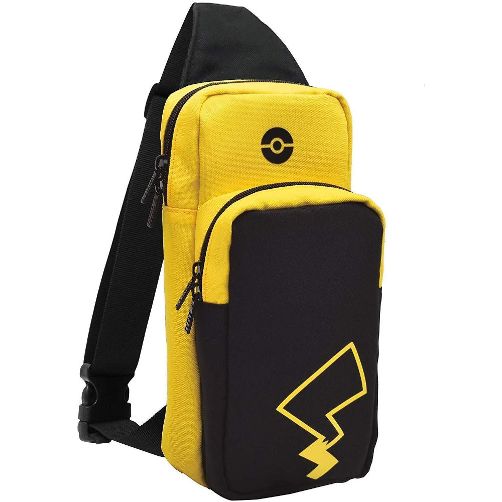 HORI Pokémon Adventure Pack Travel Bag for Nintendo Switch (Pikachu Edition) - Yellow/Black - Curacao