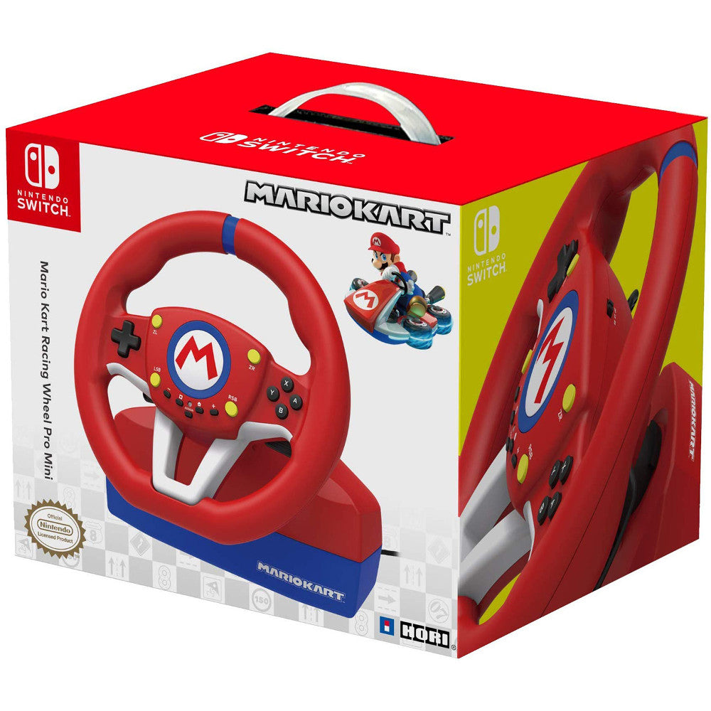 Hori Nintendo Switch Mario Kart Racing Wheel Pro Mini - Red - Curacao