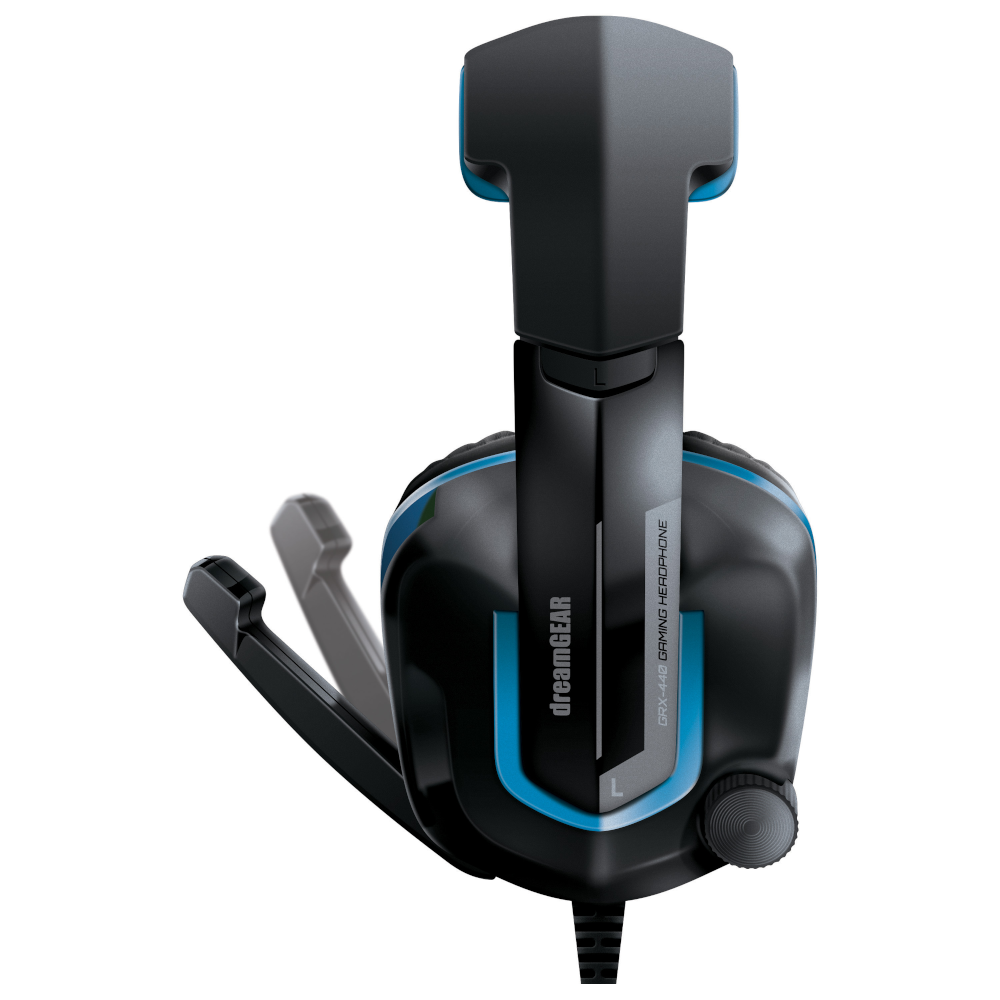 DreamGEAR PlayStation 4 Wired Headset - Black/Blue - Curacao