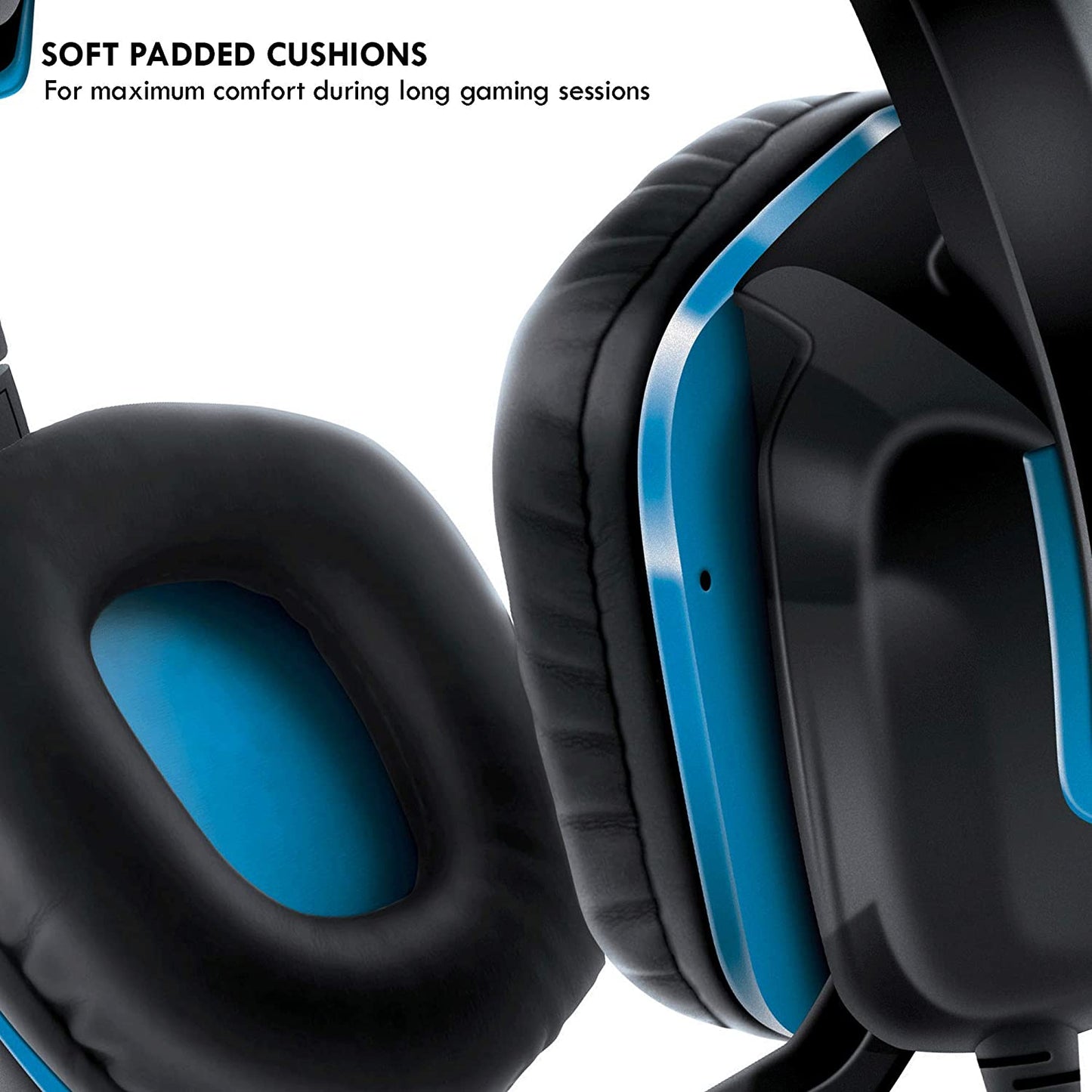 DreamGEAR PlayStation 4 Wired Headset - Black/Blue - Curacao
