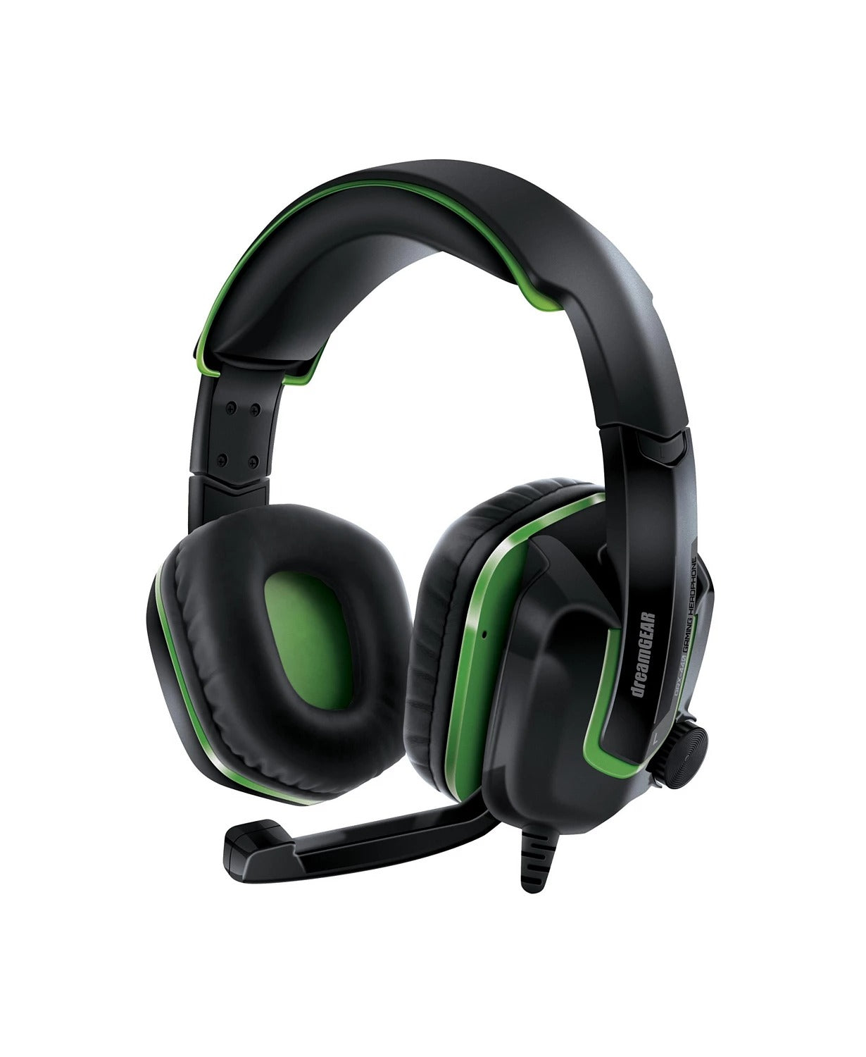 DreamGEAR Xbox One Wired Headset - Black/Green - Curacao