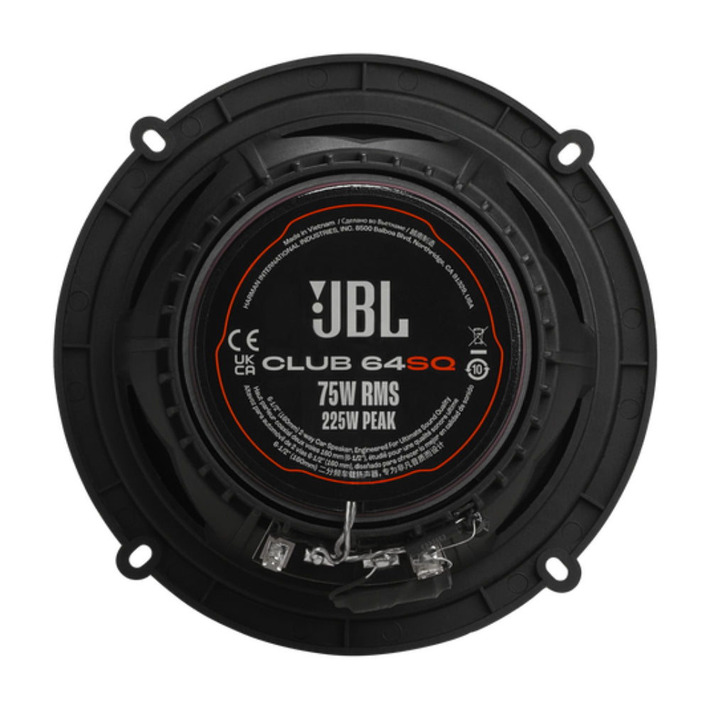 Bundle: JBL Club A754 4-Channel Car Amplifier + 64SQ 6.5" Two-Way Car Audio Speaker + 964M 6" x 9" Three-Way Car Speaker - Black