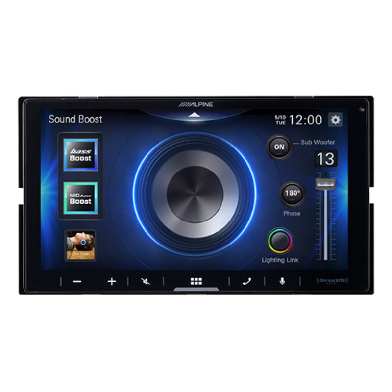 Alpine 7" Shallow-Chassis Digital Multimedia Receiver with SWC Adapter - Black