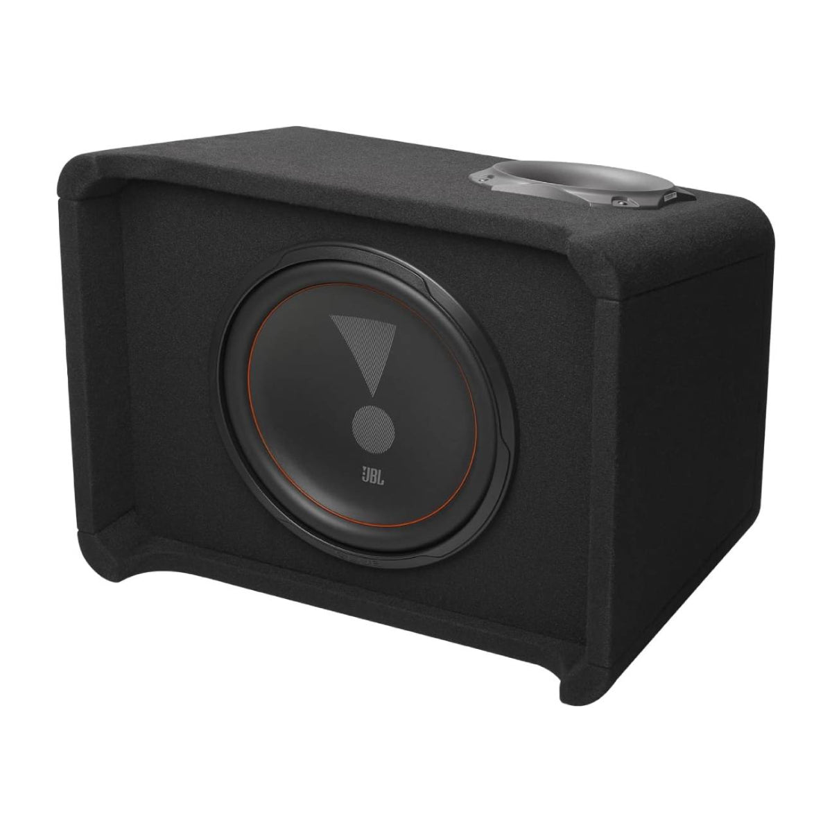 JBL Club SUBCB1000P Single 12" Slip Stream Ported Enclosed Car Subwoofer - Black
