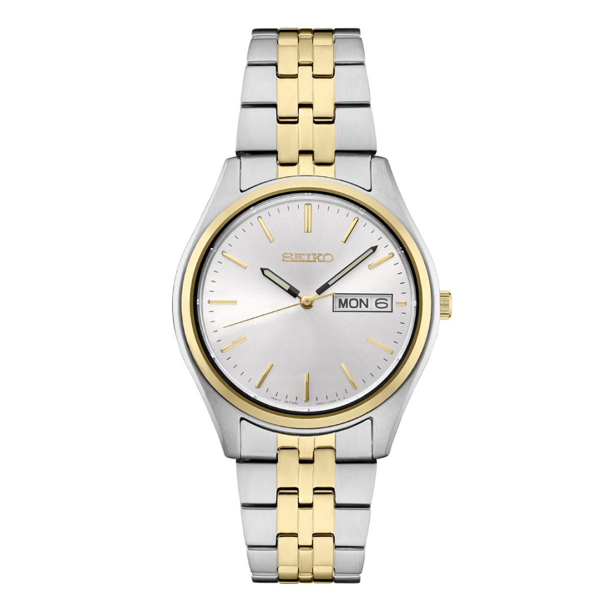 Seiko Essentials Men's 36.9mm Two-Tone Bracelet Watch - White Dial