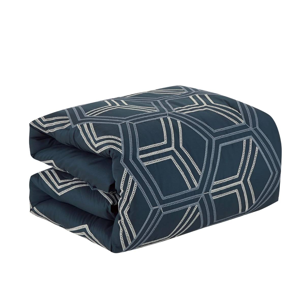 ESCA Idarah King Size Comforter Set (7- Pieces) - Navy