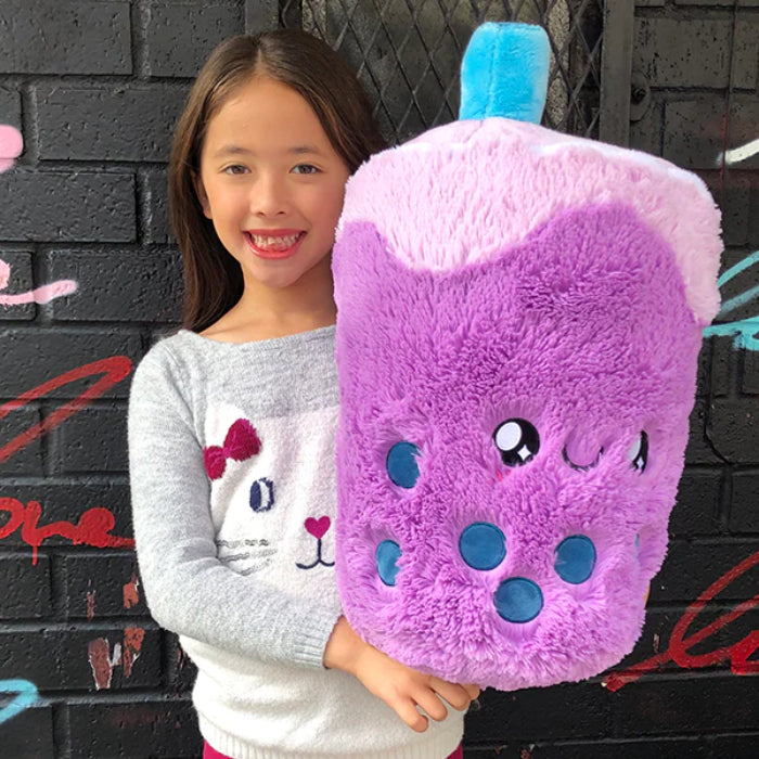 Squishable Comfort Food Bubble Tea 15" Plush Toy - Purple