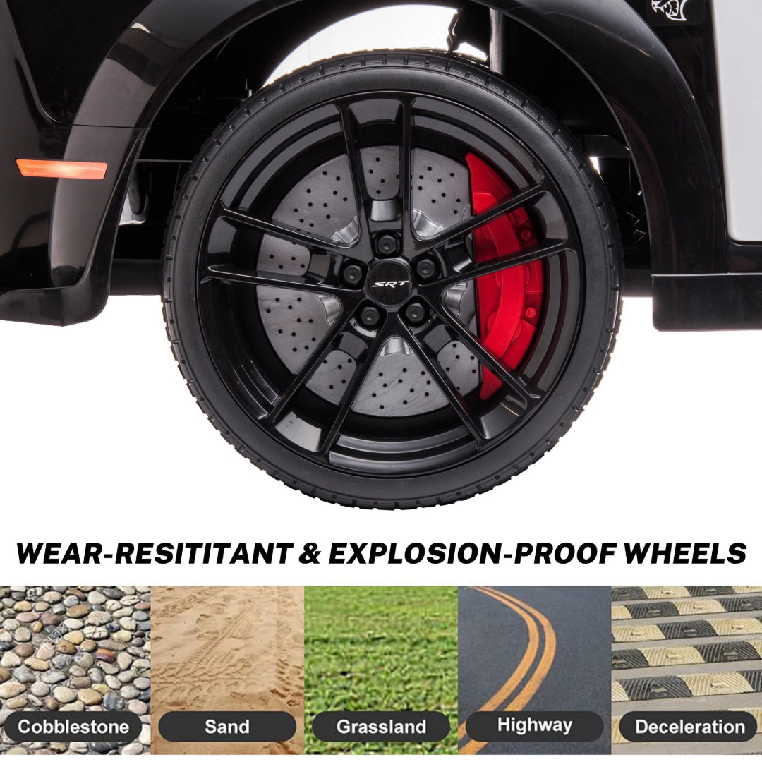 Dodge Challenger, 12V Electric Ride on Police Car with Remote Control