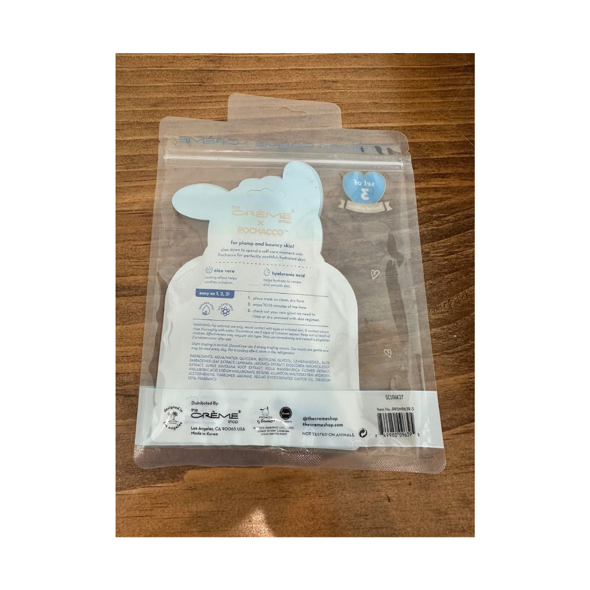 The Creme Shop x Pochacco Perfectly Plump Printed Essence Sheet Mask