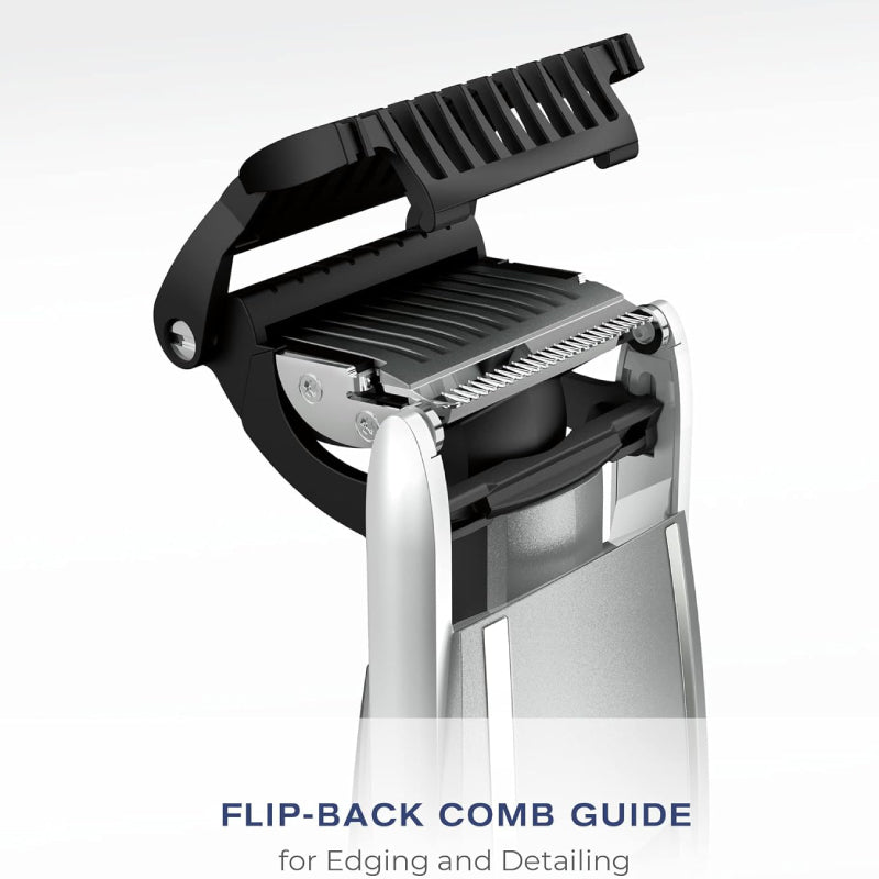 Conair ConairMan Men's Close Trim Precision Flex Head Beard and Stubble Trimmer - Silver