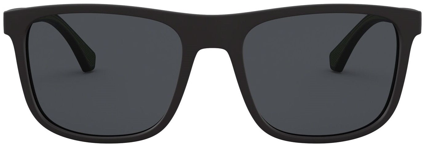 Emporio Armani Men's EA4129 Square Solid Color Sunglasses - Curacao