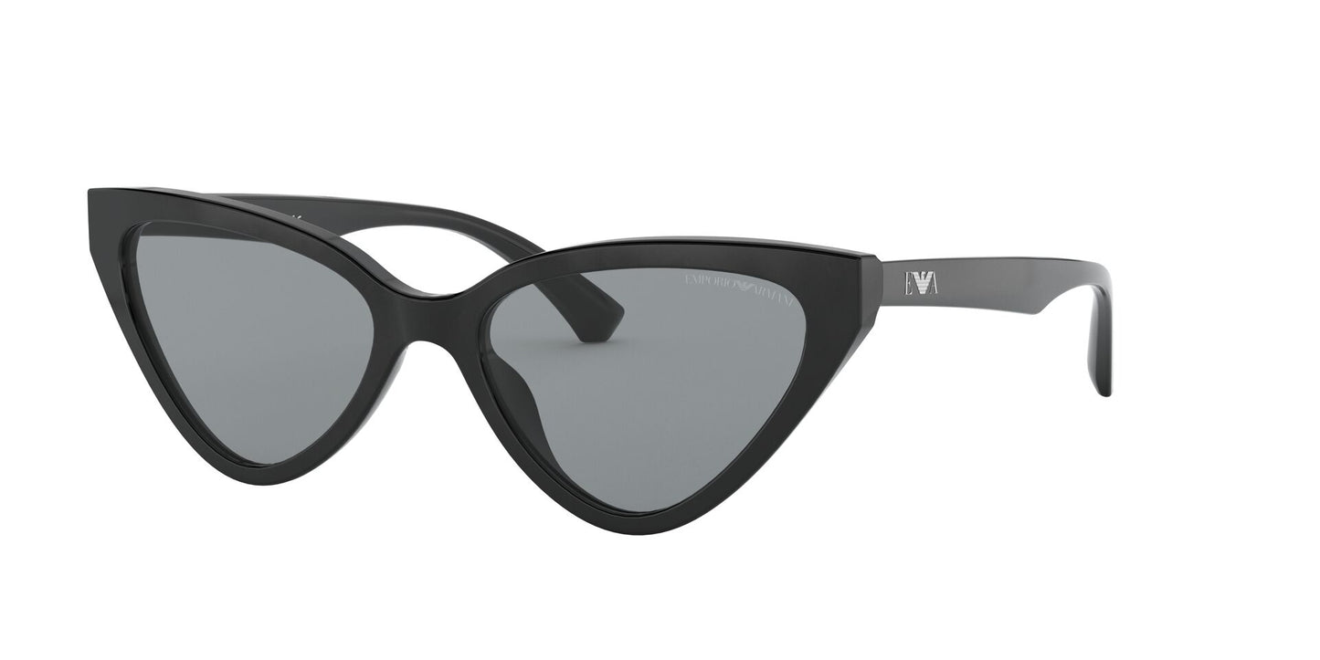 Emporio Armani EA4136 Women's Sunglasses Cat Eye - Black/Grey - Curacao