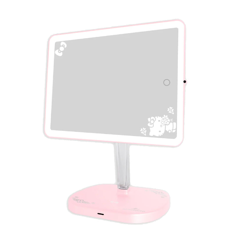 Impressions Vanity Hello Kitty Touch Pro 2.0 LED Makeup Mirror with Qi Charging Base - Pink