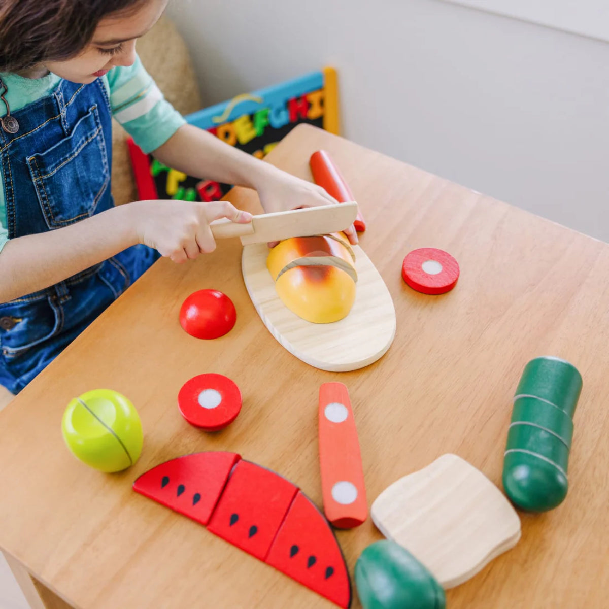 Melissa and Doug Cutting Food - Wooden Play Food