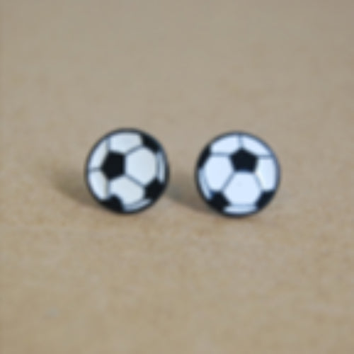 Player Design Soccer Ball Stud Earrings