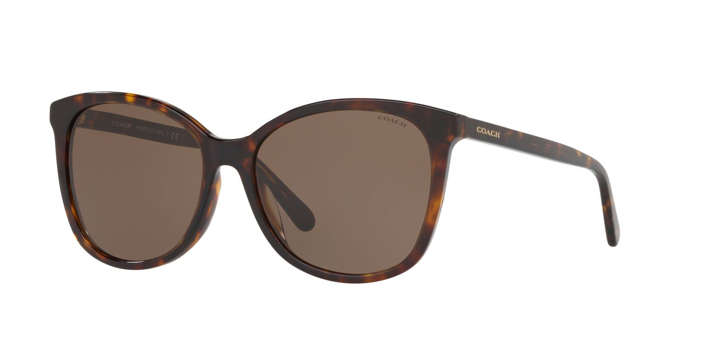 Coach HC8271U Women's Sunglasses - Dark Brown - Curacao