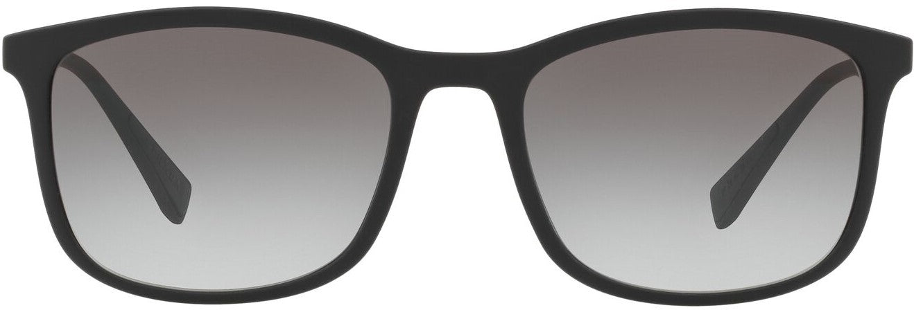 Prada PS01TS Men's Sunglasses Rectangle - Black Rubber/ Grey - Curacao