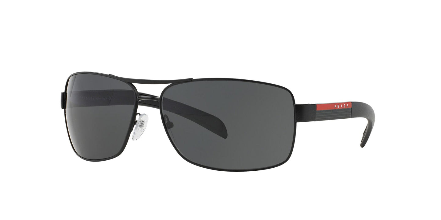 Prada Linea Rossa PS54IS Rectangle Wrap Sunglasses - Gunmetal / Gray - Curacao