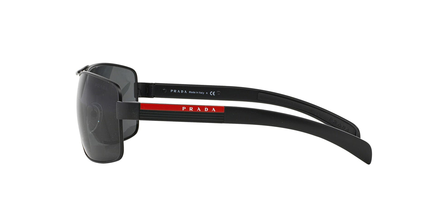 Prada Linea Rossa PS54IS Rectangle Wrap Sunglasses - Gunmetal / Gray - Curacao