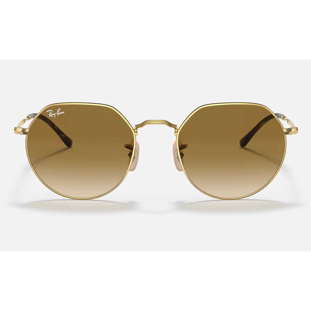 Gafas de sol unisex Ray-Ban Jack, marrón degradado transparente