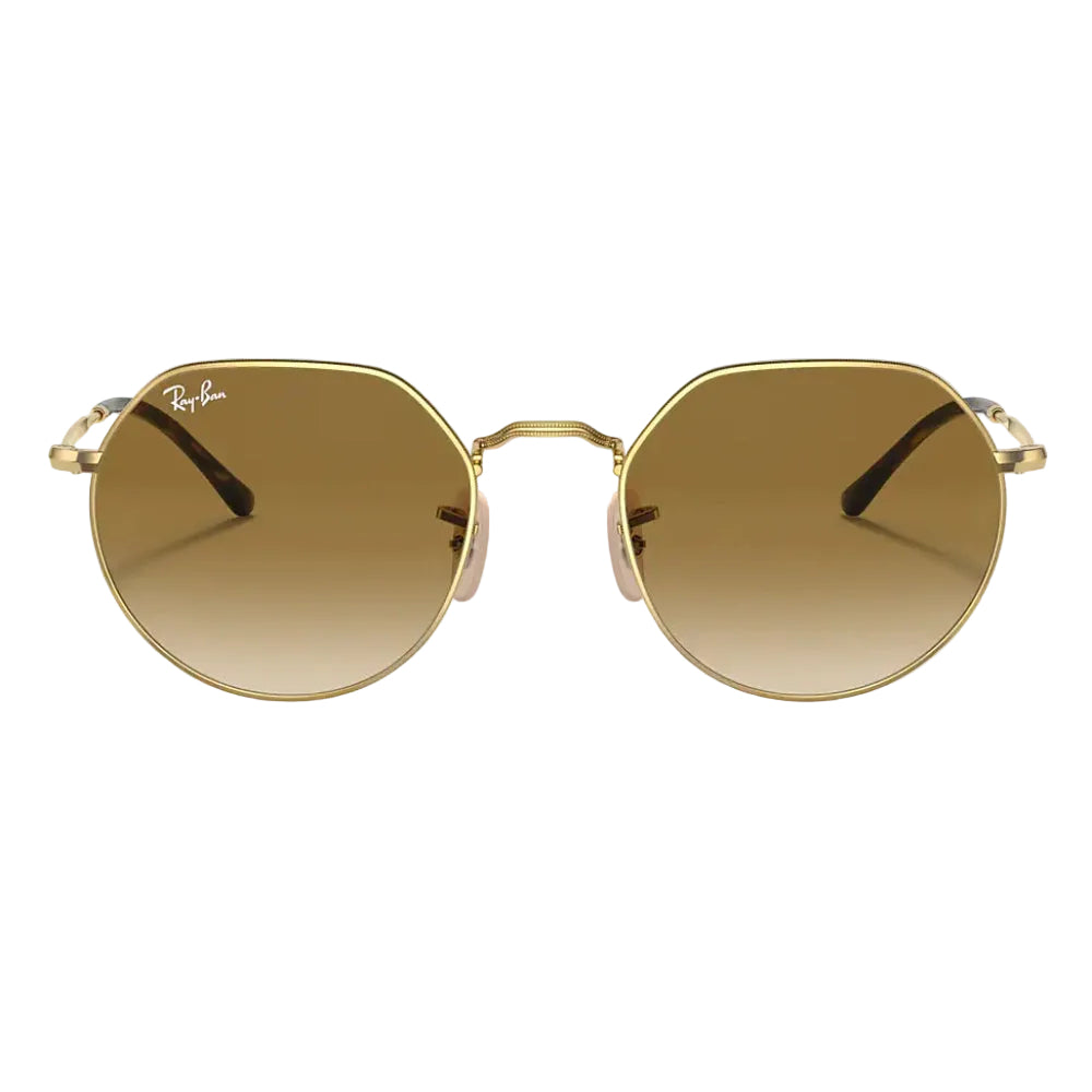 Gafas de sol unisex Ray-Ban Jack, marrón degradado transparente