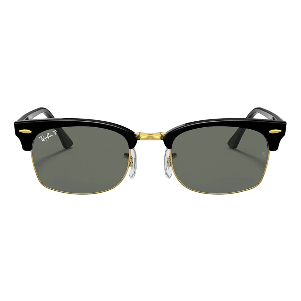Ray-Ban - Clubmaster - Gafas de sol unisex rectangulares - Negro pulido