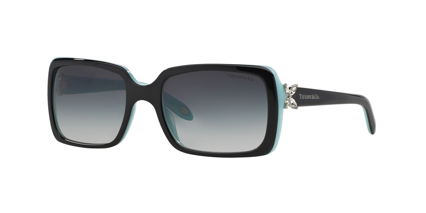 Tiffany TF4047B Women's Sunglasses Rectangle - Black/Azure Gradient - Curacao