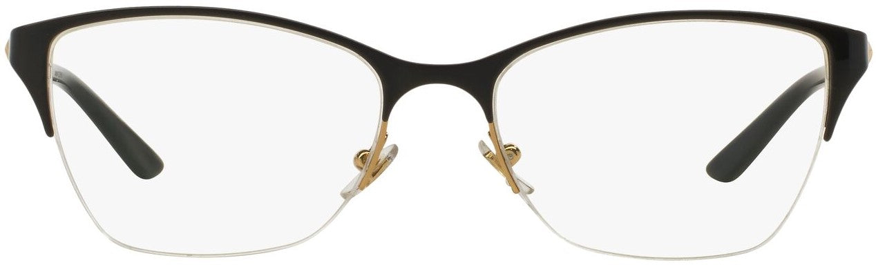Versace VE1218 Women's Eyeglasses - Matte Black/Gold - Curacao