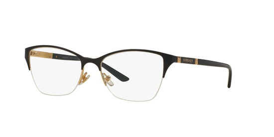 Versace VE1218 Women's Eyeglasses - Matte Black/Gold - Curacao