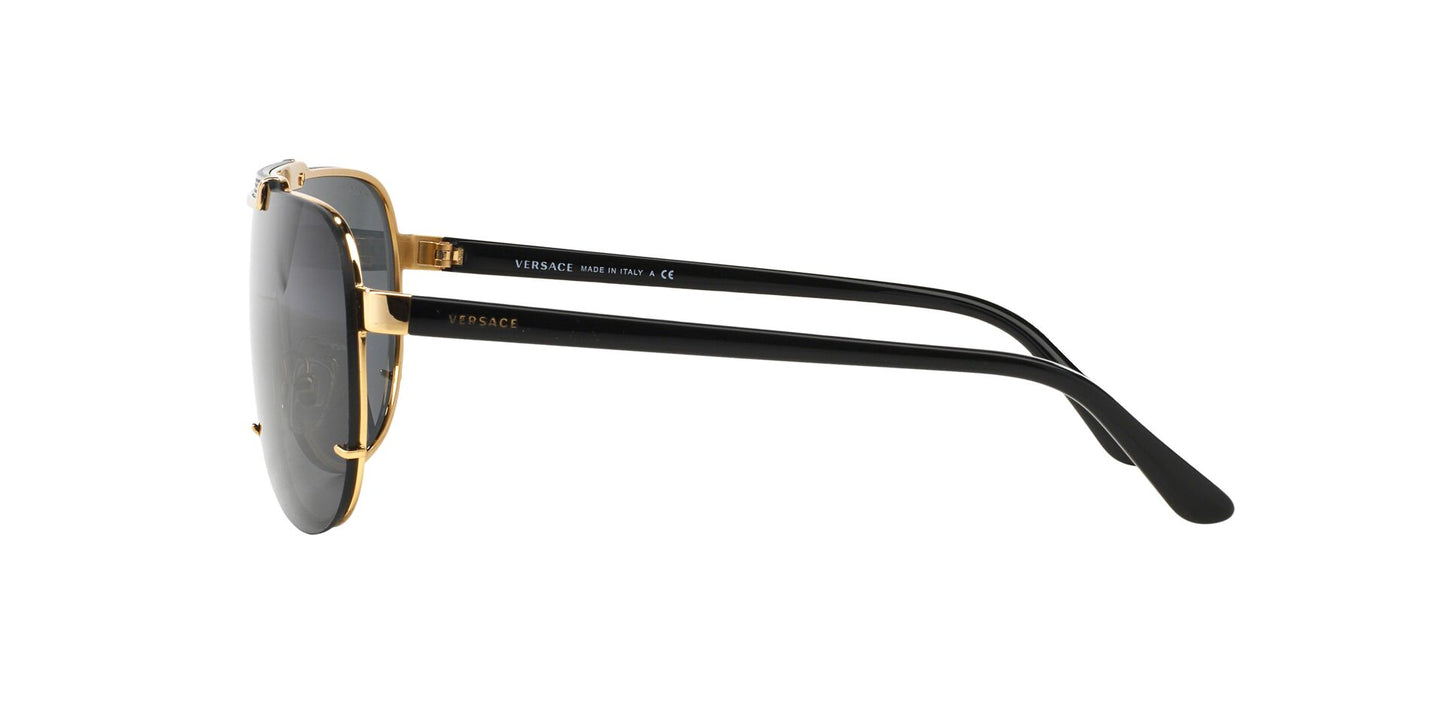 Versace VE2140 Sunglasses - Gold / Grey - Curacao