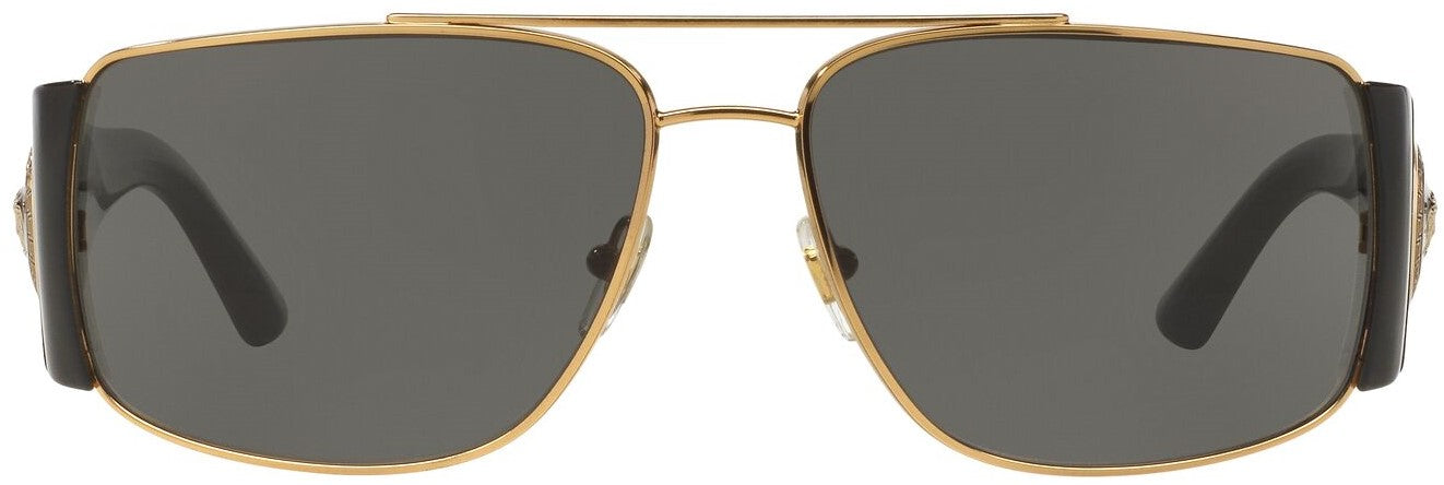 Versace VE2163 Sunglasses - Gold / Gray - Curacao