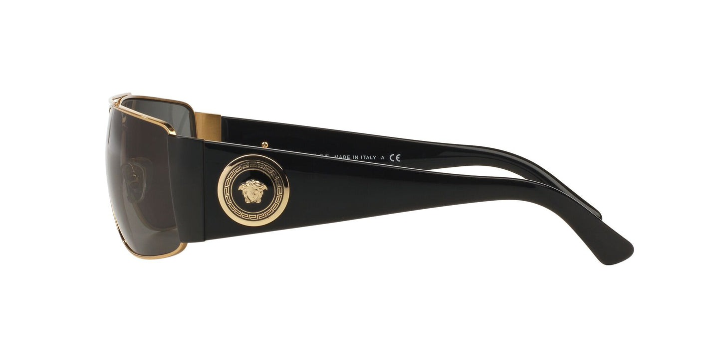 Versace VE2163 Sunglasses - Gold / Gray - Curacao